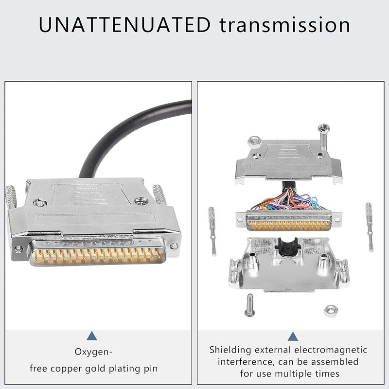 XMSJSIY DB37 Connector Adapter 37 Pin Serial Extension Cable Solderless 37-Pin Port Breakout Replacement Cable with Bare Wire - 1M/3.2Ft (DB37 Male) - Image 3